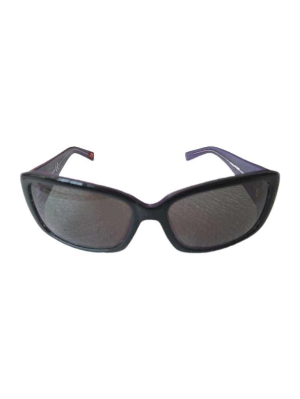 MISS SIXTY VINTAGE Y2K BLACK PURPLE RECTANGULAR FRAME SUNGLASSES